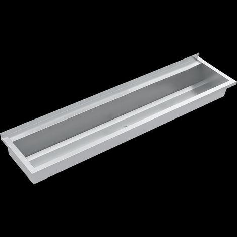 KWC Waschrinne, PLANOX, Edelstahl, W.-mont, 1800x210x442 mm, m. Arm-bank (1/2)