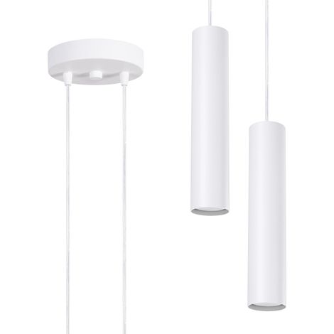 Lámpara colgante blanca Lagos 2P (1/2)