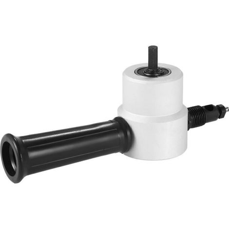 Coupe-tôle double tête pour transformation audio automobile – perceuse électrique professionnelle en aluminium-plastique composite (1/3)