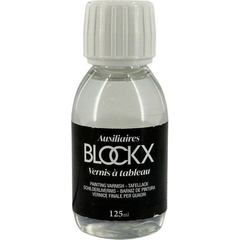 Vernis à tableau - BLOCKX - Flacon en verre - Brillant - Incolore - Protection durable