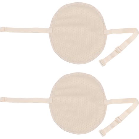 Lot de 6 protège-aisselles réutilisables en coton, couleur chair, absorbants anti-transpiration pour aisselles, protection sous-vêtements homme femme (1/5)