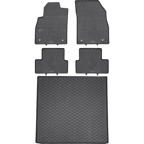 Opel Astra IV J Kombi de 09.2010 a 03.2016 SET - Alfombrillas de goma para coche + alfombrilla para maletero