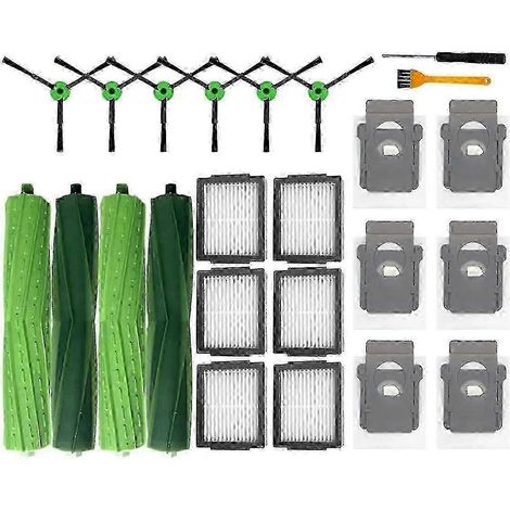 Accessoires et pièces compatibles pour aspirateurs robots Combo I5 / I5+ / J5 / J5+ : brosse latérale principale, filtre HEPA, SDWHBYV (1/4)