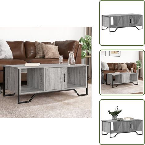 vidaXL Couchtisch Grau Sonoma 100x51x40 cm Holzwerkstoff (1/5)