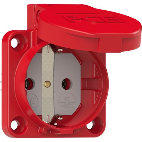 PCE 105-0rw Anbau-Steckdose IP44 Rot (1/2)