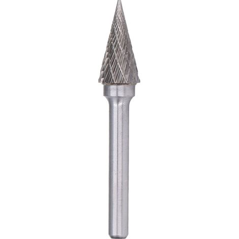 Lima rotante – forma conica appuntita – gambo da 6 mm – metallo duro YG8 – MX1225