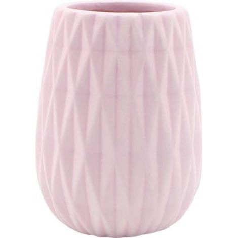 Gobelet à Brosse à Dents Rose Travaillé Accessoires De Salle De Bain 79947 (1/2)