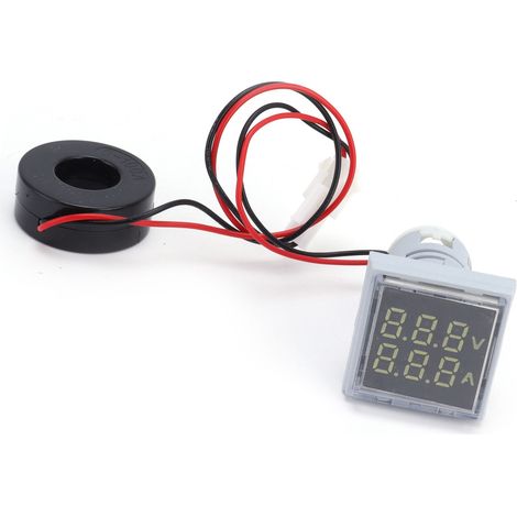 Indicateur de Signal Lumineux Universel 2 Affichages 60‑500V AC Blanc AD16‑22FVA (1/5)