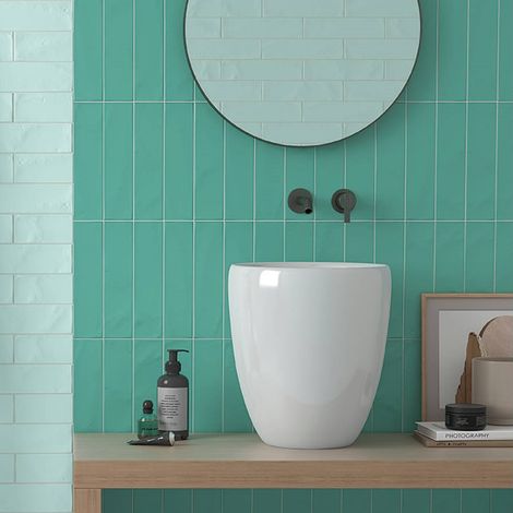 Carrelage Mural Premium Emotion Teal 7,5x30cm (1/3)