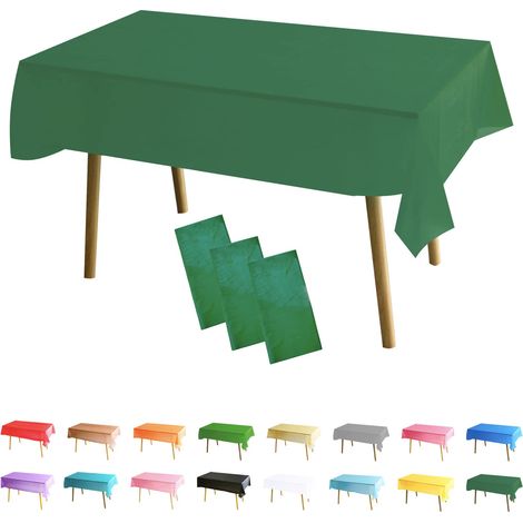 3 Pièces Nappe Rectangle (137x274 cm) Vert NoëL Nappe de Table Anti-tâches Polyester Couverture de Table Protection de Table pour Salle à Manger, Jardin, Fête, Mariage, Maison, Banquet Halloween Noël (1/2)