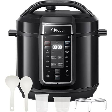 Autocuiseur électrique - MIDEA - Midea Autocuiseur Rapide 9‑en‑1 - 6 L - Minuterie 24h - 10 sécurités (1/2)