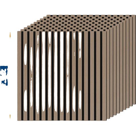 Panneaux Acoustiques, Absorption Sonore Premium, Installation Facile, 10Pcs - 9mm d'épaisseur (1/2)