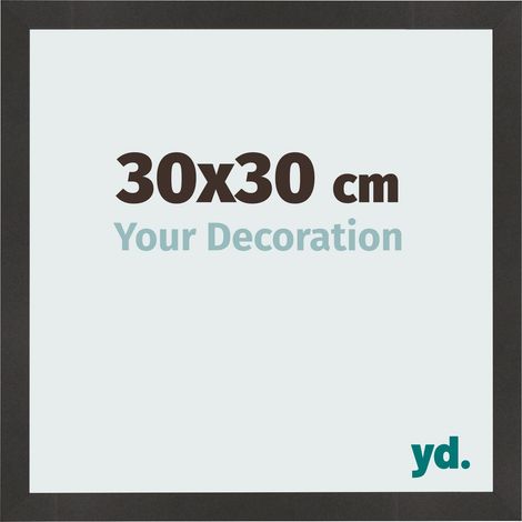 yd. - Cadre photo 30x30 - Noir Mat - MDF - Bologna