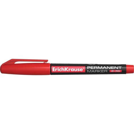 MARCADOR PERMANENTE P-70, COLOR: ROJO ERICH KRAUSE 37075