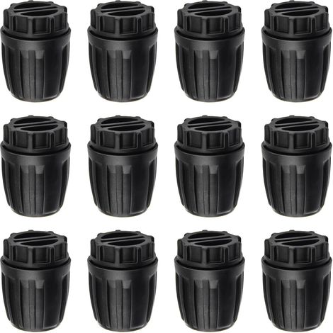 Lot de 12 embouts d'extrémité d'irrigation goutte à goutte de 1,27 cm, raccord pour système d'arrosage de jardin (1/5)