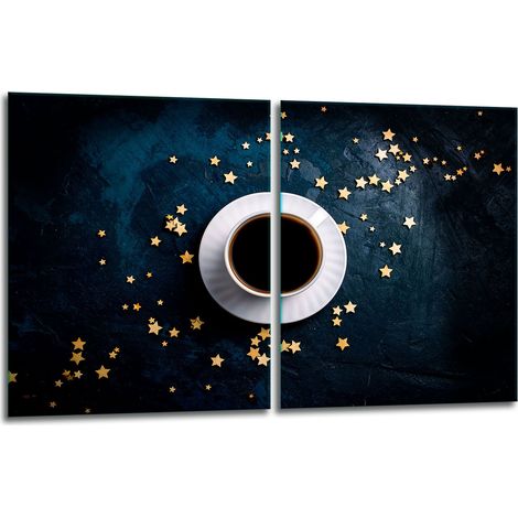 2x PLAQUES DE PROTECTION EN VERRE POUR CUISINIÈRE 40x52 CAFÉ (1/5)