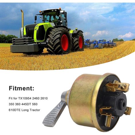 Interruttore di avviamento TX10954 impermeabile e reattivo, compatibile con i trattori Long Tractor 2460, 2610, 350, 360, 445DT, 560, 610DTE. (1/5)