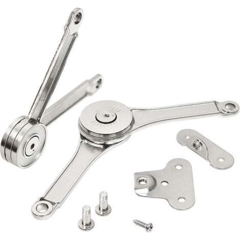 Standard Strong Fittings for Flaps and Flaps Lids Stay Lift Systems Force Reservoir for Lift-up Door System Hinge for Cabinet Furniture Pack of 2 LO-Ron (1/4)