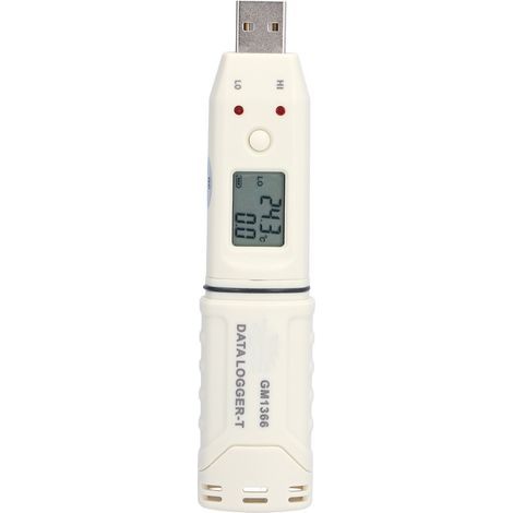 Enregistreur numérique de température et d'humidité, USB, LED intelligente, enregistreur d'humidité pour environnement intérieur(pile non incluse) (1/5)