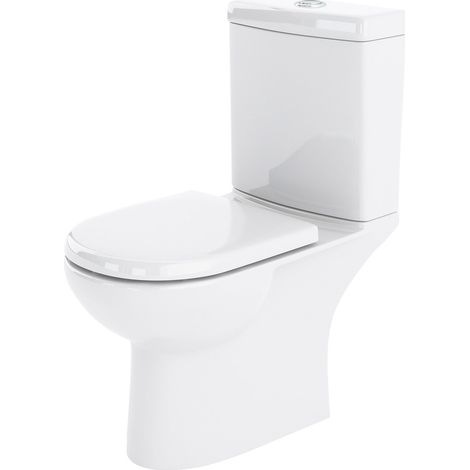 Nuie Lawton Compact Close Coupled Pan Push Button Cistern - Excluding Seat (1/5)