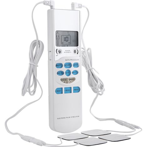 Massageur électronique portable à impulsions, stimulateur musculaire de relaxation corporelle, appareil de thérapie manuel pour soulager les tensions, usage domestique. (1/5)