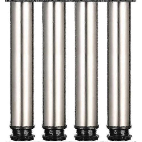 Pieds réglables en hauteur (25-26 pouces), 300 mm, pour meubles/tables/armoires, acier inoxydable brossé, hauteur réglable de 0 à 15 mm. (1/5)