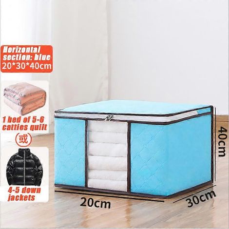 Organisateur de placard, sac de rangement simple, sac à fermeture éclair, organisateur de bagages, couette non tissée, sac de déménagement, sac de rangement