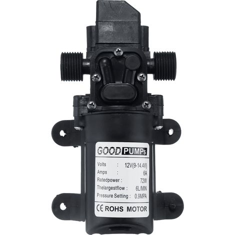Pompe à eau à membrane automatique haute pression 12 V, auto-amorçante, adaptée aux camionnettes de jardin. (1/5)