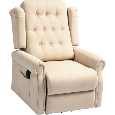 45° Lifting Riser Recliner Armchair - Beige (1/5)