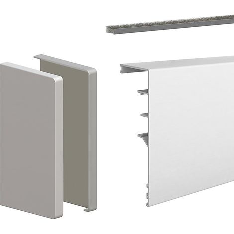 Bandeau de finition en aluminium anodisé argent pour SLID'UP 160 - 170 - 1,95 m (1/5)