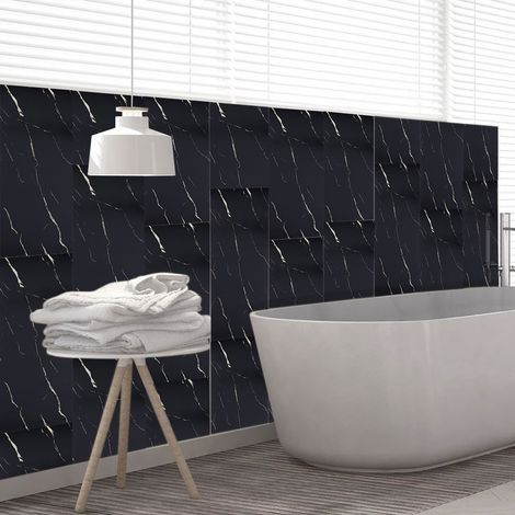 10 Pcs Waterproof Marble Wall Tile Stickers (1/5)
