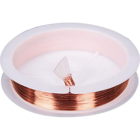 Kupferdraht für DIY-Bastelarbeiten, 0,25 mm, flexibel und formbar, auf Rolle, zum Schilfrohrbau und Bonsai-Gestaltung (1/5)