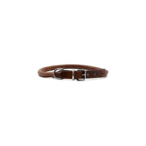 Ancol Leather Collar Round - 22 - 604124