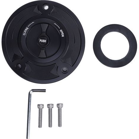 Tapón de depósito de combustible para motocicleta Aramox, tapa de repuesto de aleación de aluminio para depósito de combustible de GSXR600 GSXR750 GSXR1000 GSX650 GSX1250 GSF650. (1/5)
