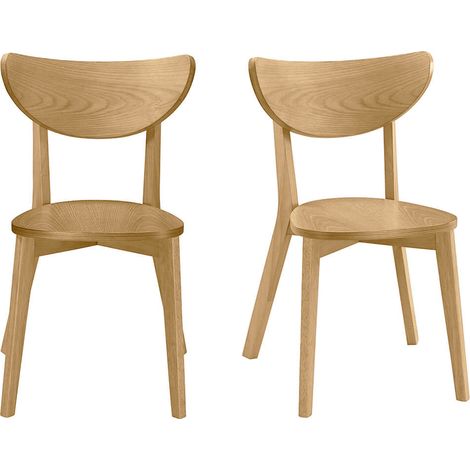 Design-Stühle Eiche LEENA (2er-Set)