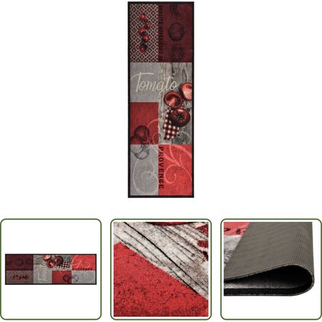 Waschbarer Teppich - Küchenteppich Waschbar Tomaten 60x300 cm (1/5)