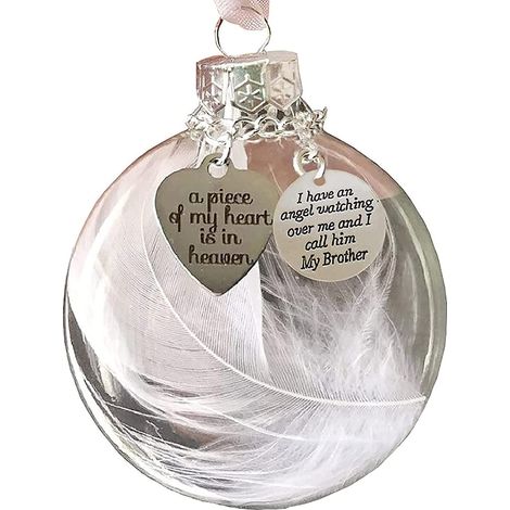 Ornement De Noel - Boule Angelique Avec Plume - Decoration Arbre De Noel Fenetre Porte - Lot De 1 (1/5)