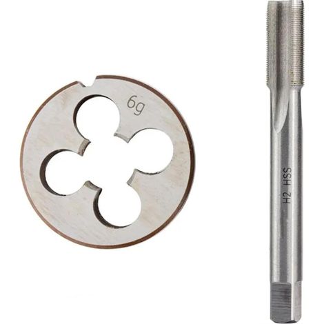 Jeu tarauds et filières, 2 pièces, M15x1,5, HSS, pas à droite (1/5)