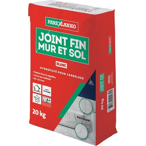 Feine Dichtung Wand und Boden PAREXLANKO - Weiß - 20kg - 03422