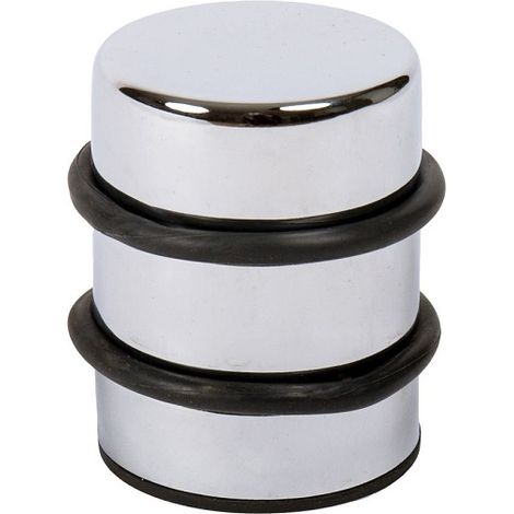 MS Beschläge Bodentürstopper h 80mm vers. Farben Türstopper massiv Metall rutschfest Chrom glänzend (1/3)