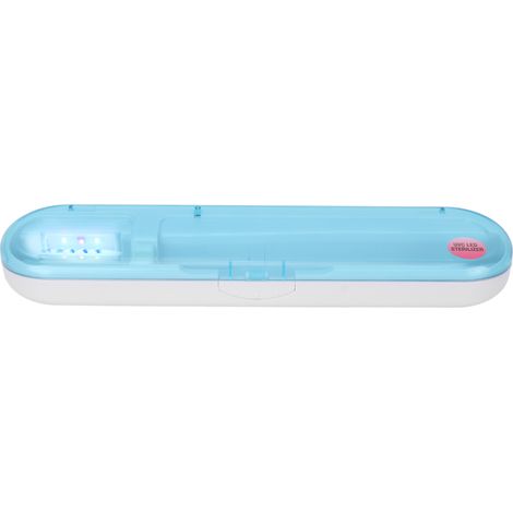 Boîte de Nettoyage à LED UVC pour Brosses à Dents, Portable pour Voyage et Maison, Appareil Professionnel Bleu (1/5)