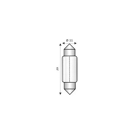Lampada Siluro Sv 11X39 30V 3.00W (Wimex Cod. 4103909)