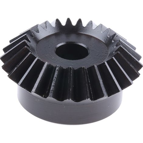 Engrenage conique RS PRO en Acier 25 dents , pas de 2mm, angle de 20°, alésage 12mm ( Prix pour 1 )