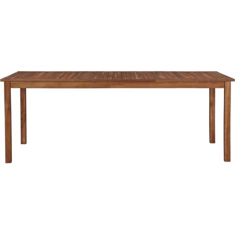 FIMEI Table de jardin 200x100x74 cm Bois d'acacia massif (1/5)