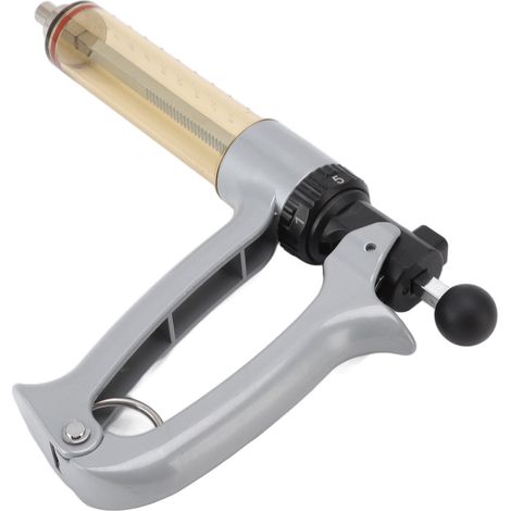 Seringue métallique semi-automatique professionnelle injecteur continu semi-automatique pour poulets, canards, oies et porcs 50 ml (1/5)