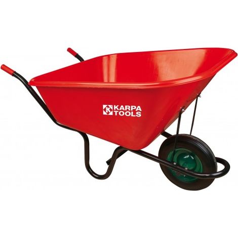 CARRETILLA PP 300L 1RUEDA ANTIPINCHAZO - KARPA