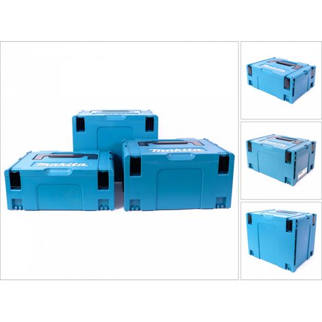Makita Makpac Set Gr. 2 + Gr. 3 + Gr. 4 Transportbox und Werkzeugkiste (1/5)