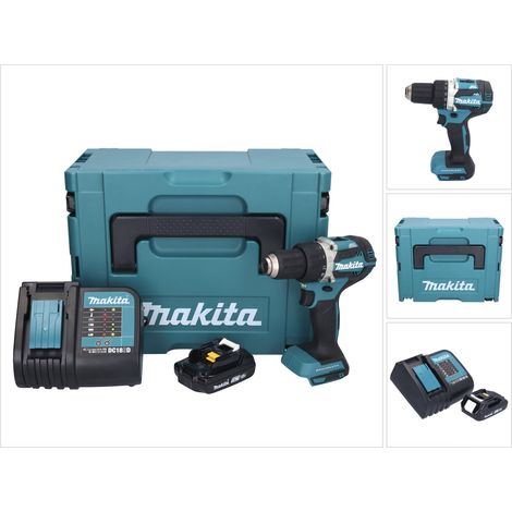 Makita DDF 484 SY1J Akku Bohrschrauber 18 V 54 Nm + 1x Akku 1,5 Ah + Ladegerät + Makpac (1/5)