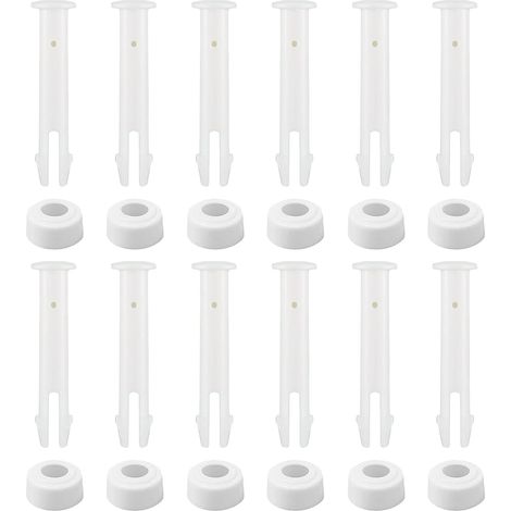 12 Pcs Goupilles De Piscine,Goupilles de Joint de Piscine en Plastique et Joints en Caoutchouc,Convient aux Pièces de Rechange d'accessoires de Piscine à Cadre(5 cm) (1/5)
