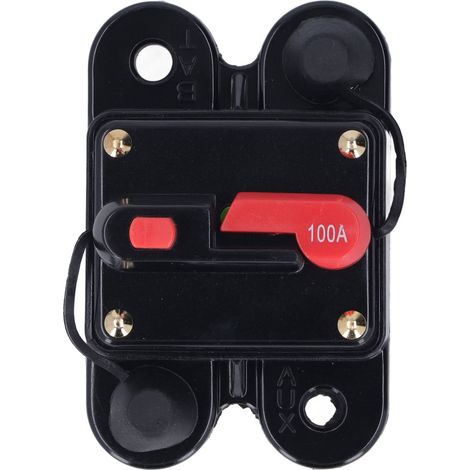 Manuelle Rückstellung für 1/4-Zoll-Überstromschutzschalter, 12–48 V DC, für Fahrzeugmotoren, 100 A (1/5)